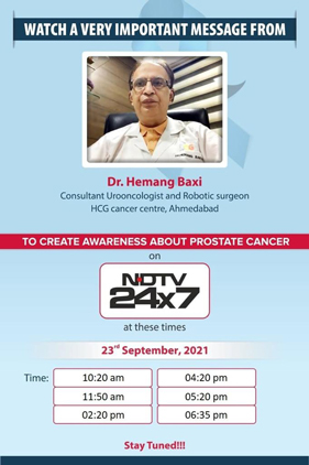 Dr. Hemang Bakshi talk about Prostate Cancer Awareness